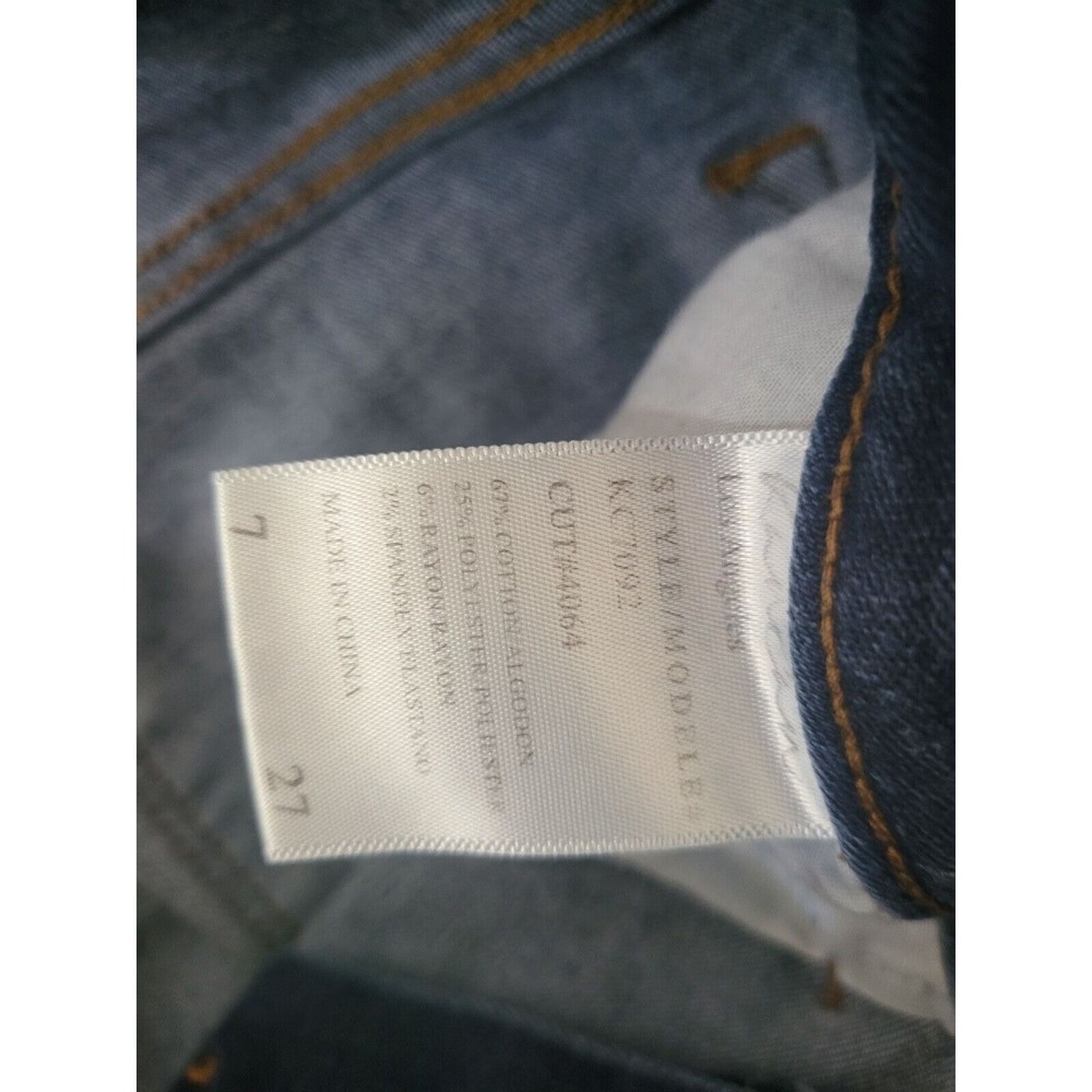 Kancan Jeans 7/27 Womens Low Rise‎ Skinny Leg Blue Medium Wash Stretch Bottoms - Picture 9 of 9